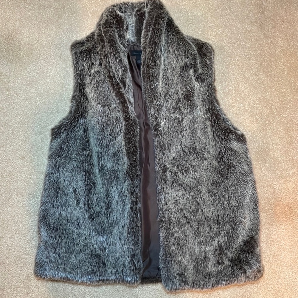 Steve Madden Fur Vest Women’s Size L